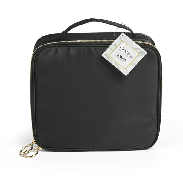 Modella Cosmetic Bag for Makeup & Accessories, Black - Walmart.com