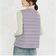thumbnail image 5 of Cuekondy Women'S Collarless Vest V Neck Light Light Down Down Wear Jacket Warm Coat Plus Size Vest, 5 of 6