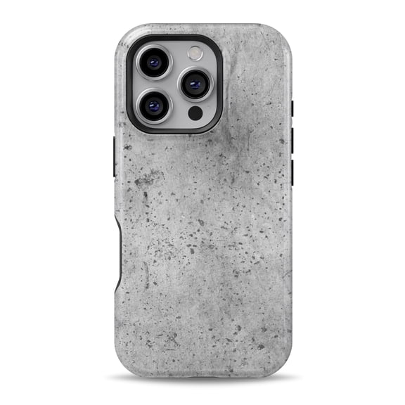 DesignSkinz Scratch-Resistant Hard Slim Case Compatible with iPhone 16 (Compatible with MagSafe) - Concrete Grunge Texture