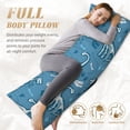 thumbnail image 4 of Body Pillow Cover - Soft Body Pillow Pillowcase, Dinosaur skull Breathable Long Body Pillow Case Cover with Invisible Zipper 20x60in, 4 of 5