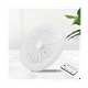 thumbnail image 5 of Ventilador de techo inteligente con luz LED, 30 W, control remoto, luz LED para interiores, silencioso, para dormitorio, cocina, decoración, color blanco, 5 of 8