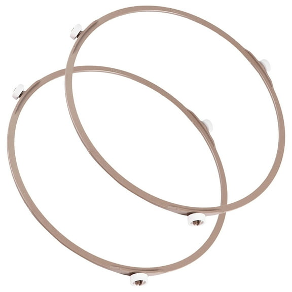 WHAMVOX 2 Pcs Microwave Plate Replacement Oven Glass Turntable Tray