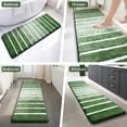 thumbnail image 6 of Findosom Bathroom Rugs Set of 3,Absorbent Non-Slip Machine Washable Bath Rugs, Microfiber Quick Dry Bath Mats for Bathroom Floor Tub Shower Bedroom Kitchen,20"x32"+20"x59"+U Shape 20"x24" Green, 6 of 9
