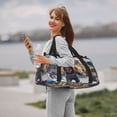 thumbnail image 4 of Lsque Chucky Pattern Hand Travel Bag, Weekender Carry On for Women Men, Sports Gym Bag, Workout Duffel Bag, Overnight Shoulder Bag fit 15.6 Inch Laptop, 4 of 6