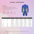 thumbnail image 5 of iiniim Men's Color Block Long Sleeve Surfing Swimsuit Zipper Bathing Suit Sun Protection Rash Guard Red S, 5 of 5