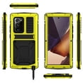 thumbnail image 6 of Dteck Full Protective Shockproof Case For Samsung Galaxy Note 20 Ultra (6.9 inches),Hybrid Rubber Metal Kickstand Tempered Glass Screen Protector Note 20 Ultra 5G Hard Cover,Yellow, 6 of 7