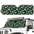 thumbnail image 2 of Uorisanigo Windshield Sun Shade, Foldable Daisy Ladybug Shade Heat Shield for 2018-2024 Wrangler JL 1997-2006 Wrangler JT Front Window Windshield Cover Window Sun Visor Accessories, 2 of 7