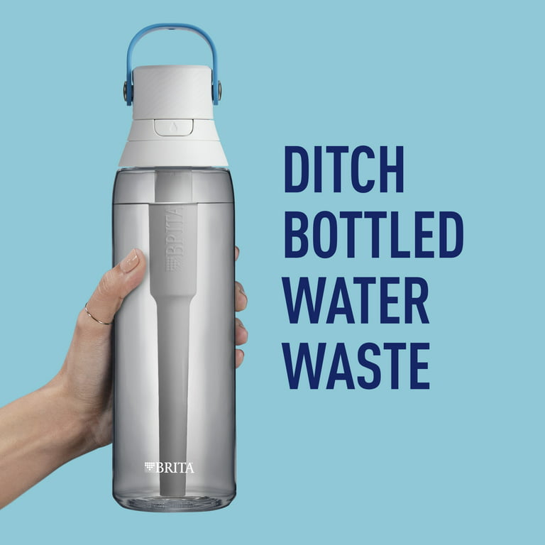 BRITA Water Filter Bottle Transparent, Blue