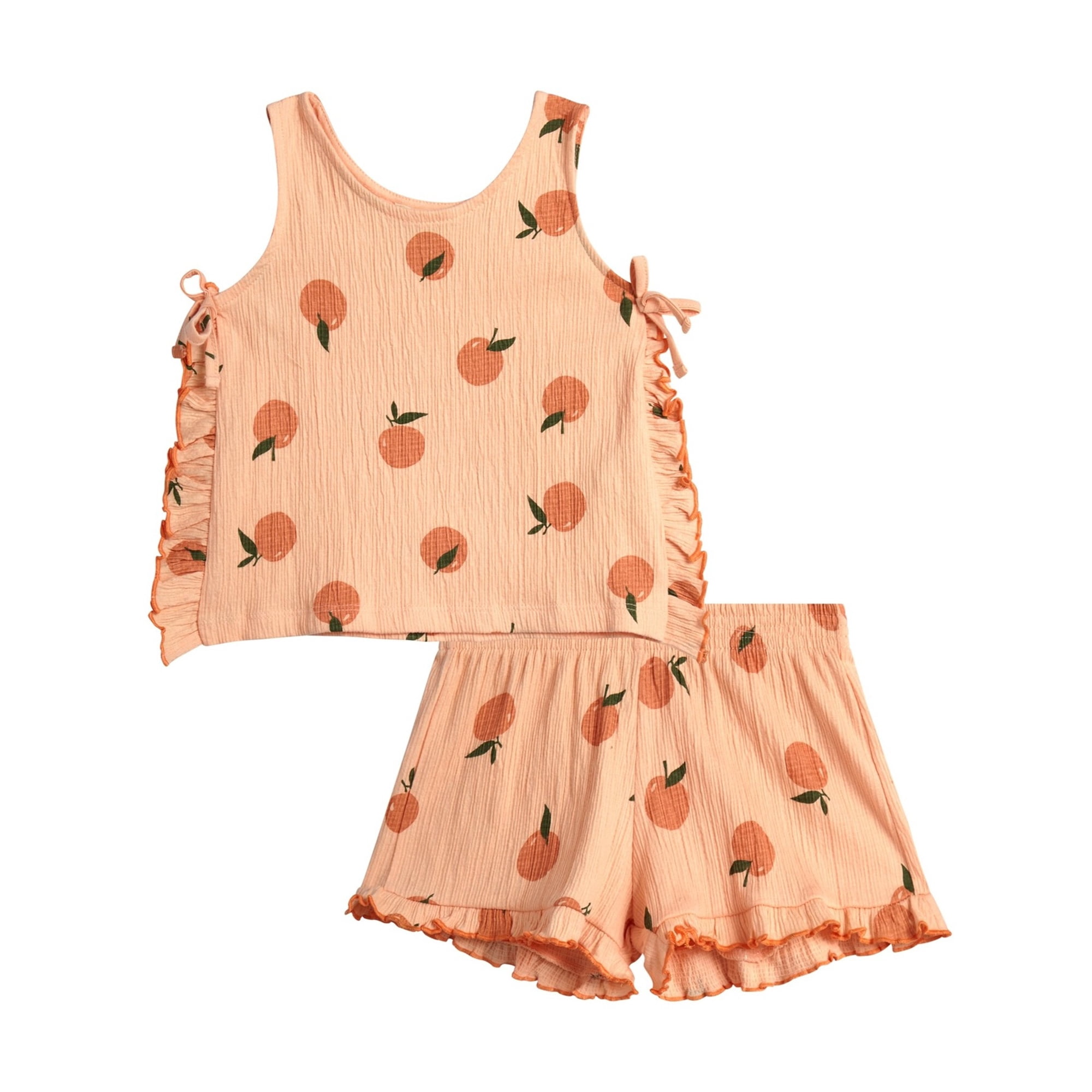 Jessica Simpson Toddler Girls' Ruffle Tank Top and Shorts Set, 2-Piece, Sizes 12M-24M