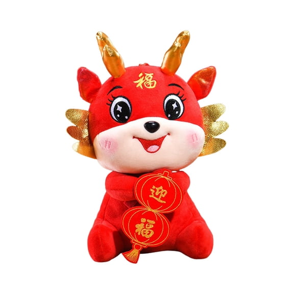 Colcolo 2024 Chinese Dragon Plush Toy Spring Festival Ornaments Plush Animal Dragon C