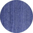 thumbnail image 1 of Ahgly Company Indoor Round Oriental Blue Industrial Area Rugs, 6' Round, 1 of 4