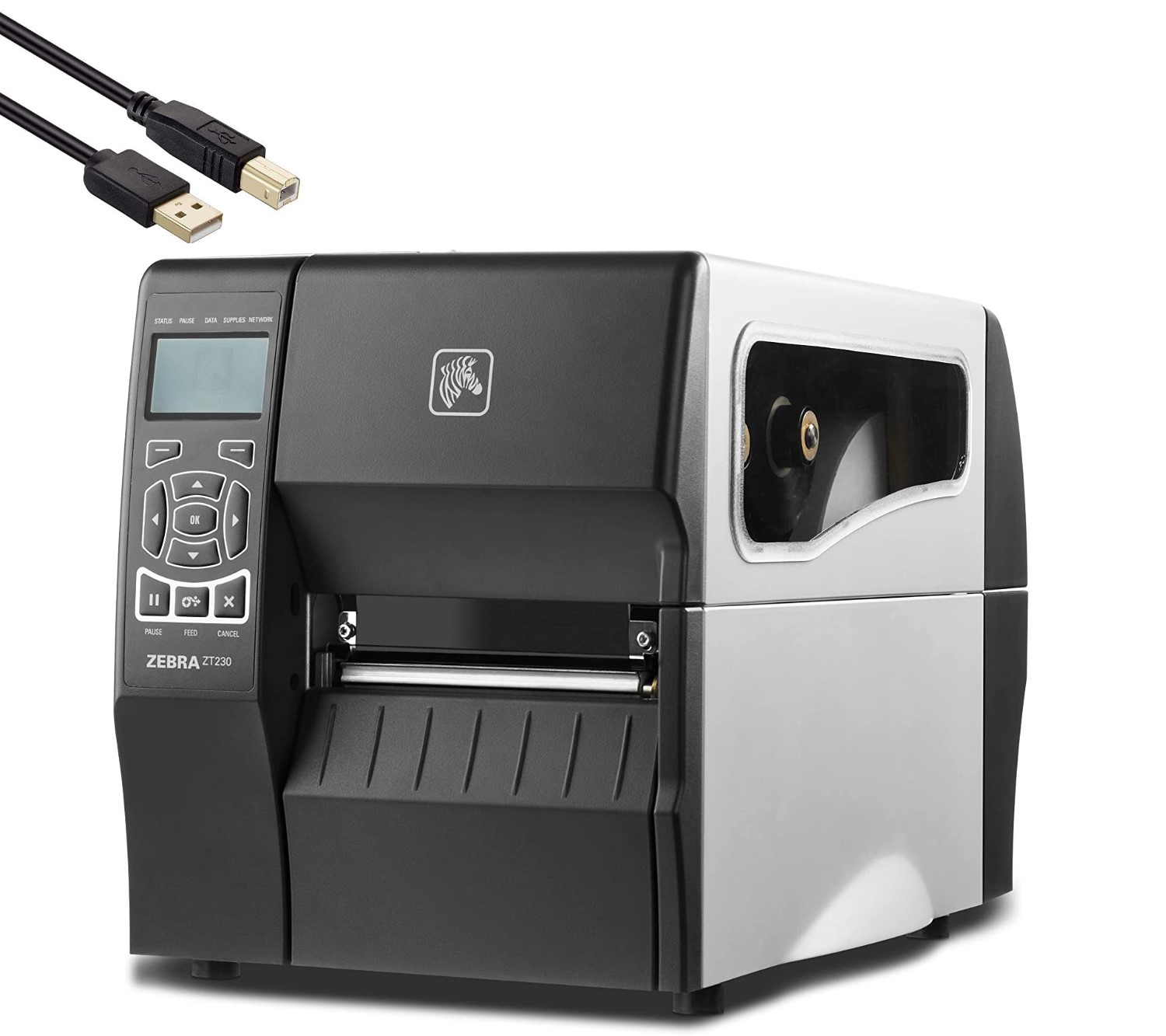 Zebra ZT230 Thermal Transfer and Direct Thermal Industrial Printer- Ethernet,  Serial, USB Connectivity 4