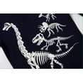 thumbnail image 3 of Boys Glow in the Dark Pajamas Dinosaurs Pjs 100% Cotton Toddler 2 Piece Sleepwear Kids Clothes Set T-Rex Outfits Dino Shirt 4t, 3 of 7