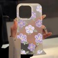 thumbnail image 1 of Luxury Flowers Case For iPhone 15 Pro Max Cases iPhone 11 14 Pro Max 12 13 Mini 16 Plus Cases Soft Matte Protective Covers Funda AQ26 For iPhone 16 Pro, 1 of 6