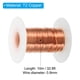 thumbnail image 2 of Alambre de Cobre Suave Uxcell, Diámetro de 20 Gauge/0.8mm, Carrete de 10m/32.8ft de Alambre de Cobre Puro, 2 of 7