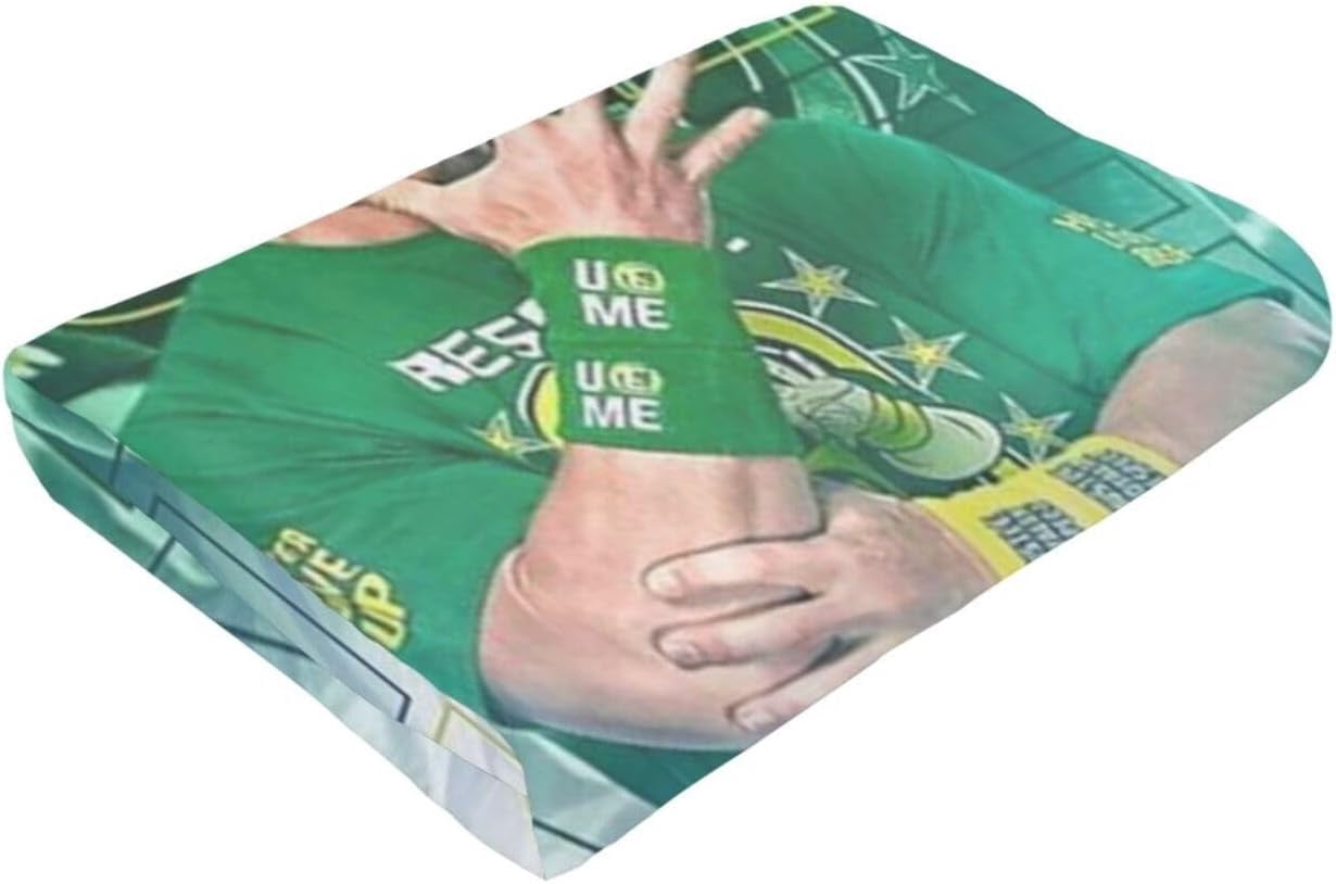 Ultra-Soft Anti-Pilling Lightweight Warm Blanket John Cena Blanket Cozy Blankets Decor for Couch Bed Sofa Bedroom Home 80x60 in