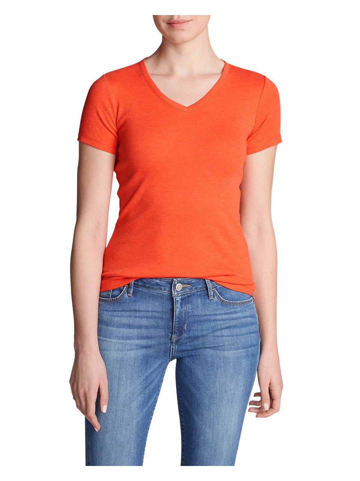 Eddie Bauer - Eddie Bauer Women's Favorite Short-Sleeve V-Neck T-Shirt - Walmart.com - Walmart.com