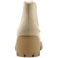 thumbnail image 2 of SODA PIONEER ~ Women Lug Sole Mid Heel Chelsea Fashion Ankle Bootie w/Double Elastic Gore, 2 of 5