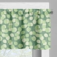 thumbnail image 3 of Ambesonne Leaves Valance Pack of 2, Abstract Circular Motifs, 54"X12", Laurel Green Pale Green, 3 of 5