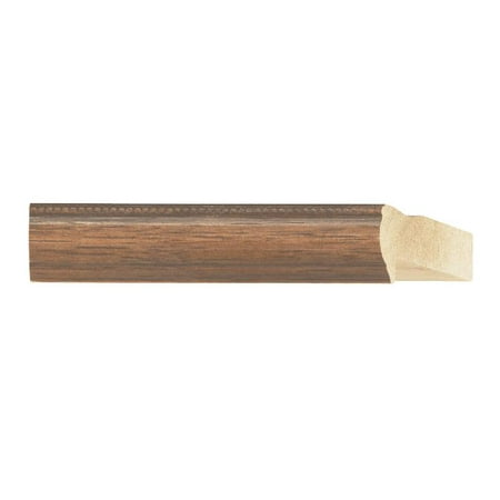 Shadow Box Picture Frame Moulding (Wood) - Traditional Walnut Finish - 1" width - 2 1/2" rabbet depth