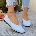 thumbnail image 6 of Plus Size Wide Width Round Toe Rhinestone Women's Casual & Dress Shoes Comfortable Office Work Daily Wear Spring Summer Light Blue 5.5, 6 of 9