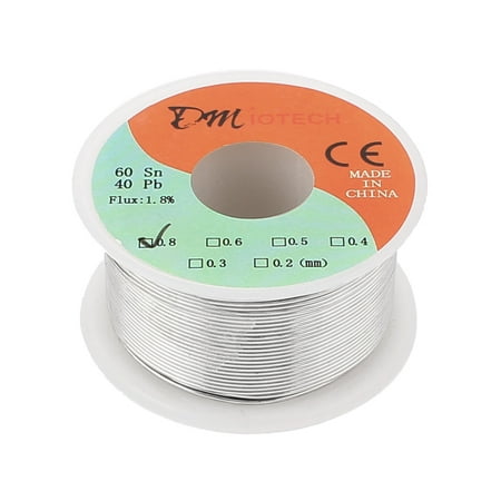 0.8mm Diameter 60/40 Tin Lead Soldering Solder Wire Roll (Best Soldering Iron Under 100)