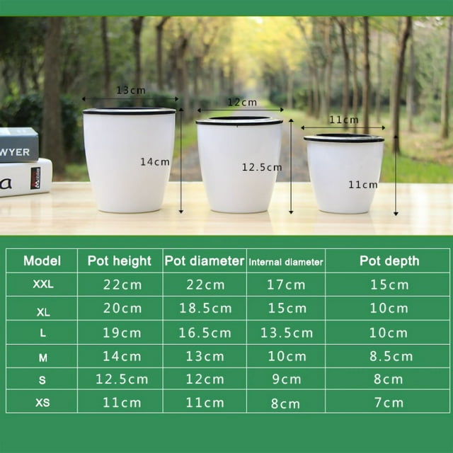 Jardinière Ronde Auto-Arrosante en Résine PP Écologique avec Corde de Coton et Panier de Plantation – Pot Intérieur/extérieur Léger et Résistant à la Corrosion pour Plantes Vertes, Succulentes et Petites Fleurs (Blanc, 300 g)