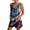 Blue, variant on Independence Day Overalls Women 1776-2026 Regular Pant Leg Length Crew Neck Jumpsuits Patriotic American Flag Vintage Summer RompersL