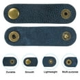 thumbnail image 3 of Uxcell Leather Cord Organizer Cable Straps, 10Pcs 8x2cm Cable Leather Clamps USB Earphone Cord Management, Blue, 3 of 6
