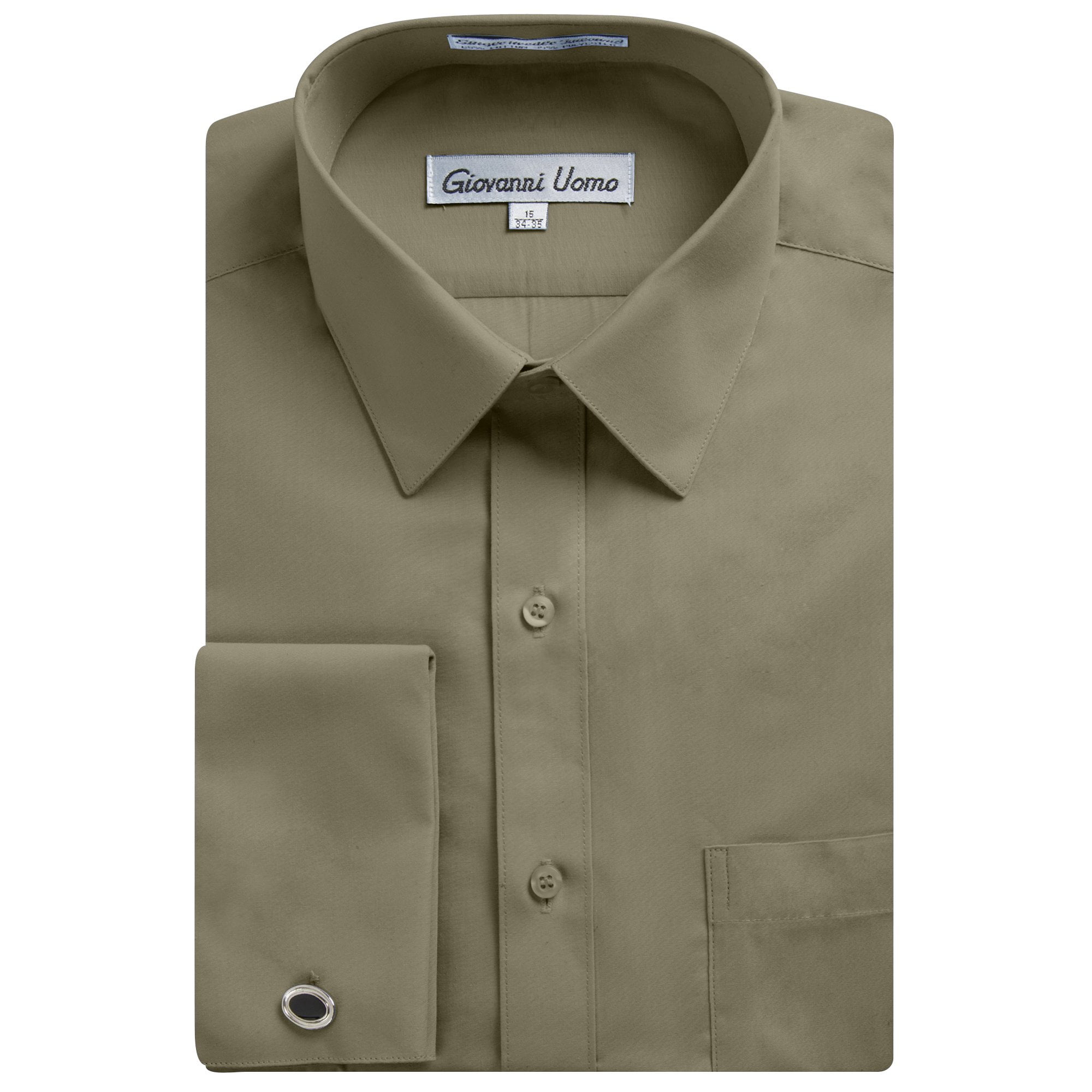 Men's Cotton Blend Dress Shirt 30 colors by Fortino Landi SG02 