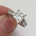 thumbnail image 4 of Pompeii 2 5/8ct Princess Cut Diamond Engagement Ring 14K White Gold (G/H,I1), 4 of 4