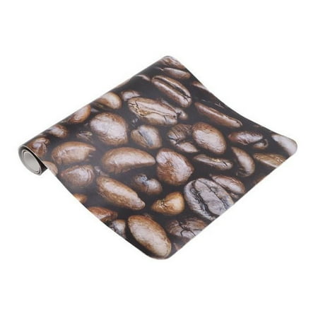 Computer Desk Mat Pu Leather Mouse Pad Easy To Clean Coffee Bean Pattern Thickened Protection