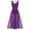 Purple, variant on Women Lyrical Modern Contemporary Dance Costume Leotard V-Neck Backless Split Tulle Skirt Flowy Overlay Dress S Purple