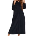 thumbnail image 6 of TYGHBN Flannel Long Sleeve Robe with Hood and Zipper Couples' Sleepwear for Autumn and Winter Shower Towel Robe for Women Women Satin Robes Long Dressing Gown Men for Work Big Comfy Robe Ladies Robe, 6 of 7