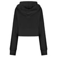 thumbnail image 5 of GigrtiJin Womens' Hoodies Half Zip Long Sleeve Fleece Crop Sweatshirts Solid Color Pullover Top with Pockets Thumb Hole, 5 of 7