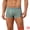 Green, variant on Men's Striped Stretch Waistband Mid-Waisted Boxer Underwear 30 Dark Blue