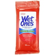 4 Pack - Wet Ones Fresh Scent Anti-Bacterial Hand Wipes, 15 Wipes Each