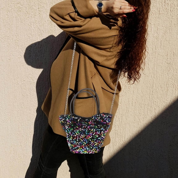 UPOUART Small Glitter Shoulder Bag Handbag for Stylish Outfits