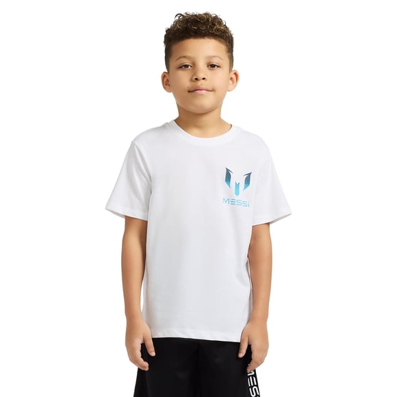 Camiseta Messi para niños, corte slim fit, mezcla de algodón, estampado gráfico