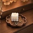 thumbnail image 5 of Wooden Trays for Decor, Scalloped Flower-Shaped Wooden Tray, Round Trays Home Decor,Decorative Serving Tray for Coffee Table, Kitchen, Bedroom and Living Room, 5 of 7