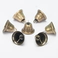 thumbnail image 1 of Campanas de metal vintage Campana de bronce vintage Campanas pequeñas vintage Campanas de viento de cobre Decoraciones Mini campana Cascabeles pequeños 20 piezas para decoraciones de bricolaje, 1 of 5