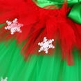 thumbnail image 6 of Girls' Christmas Dress Red Elf Ballet Skirt Role-Playing Dress Ribbon, 6 of 6