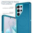 thumbnail image 3 of I-HONVA For Samsung Galaxy S25 Ultra Case Compatible with MagSafe,3-Layer Military Grade Drop Protection Anti-Slip Rugged Shockproof Dustproof Protection 6.8 inch Phone Case,Turquoise, 3 of 6