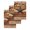 Brown Burnt Orange, variant on Texas Star Vintage Kitchen Dish Towels for Drying Dishes Set of 3, Berry Burnt Orange Brown Wooden Waffle Weave Microfiber Hand Tea Bathroom Towels Quick Dry & Absorbent Towel 15.7x23.6