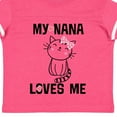 thumbnail image 4 of Inktastic My Nana Loves Me Girls Girls Toddler T-Shirt, 4 of 5