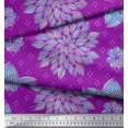 thumbnail image 2 of Soimoi Purple Rayon Fabric Artistic Floral Print Fabric by Yard 56 Inch Wide, 2 of 3