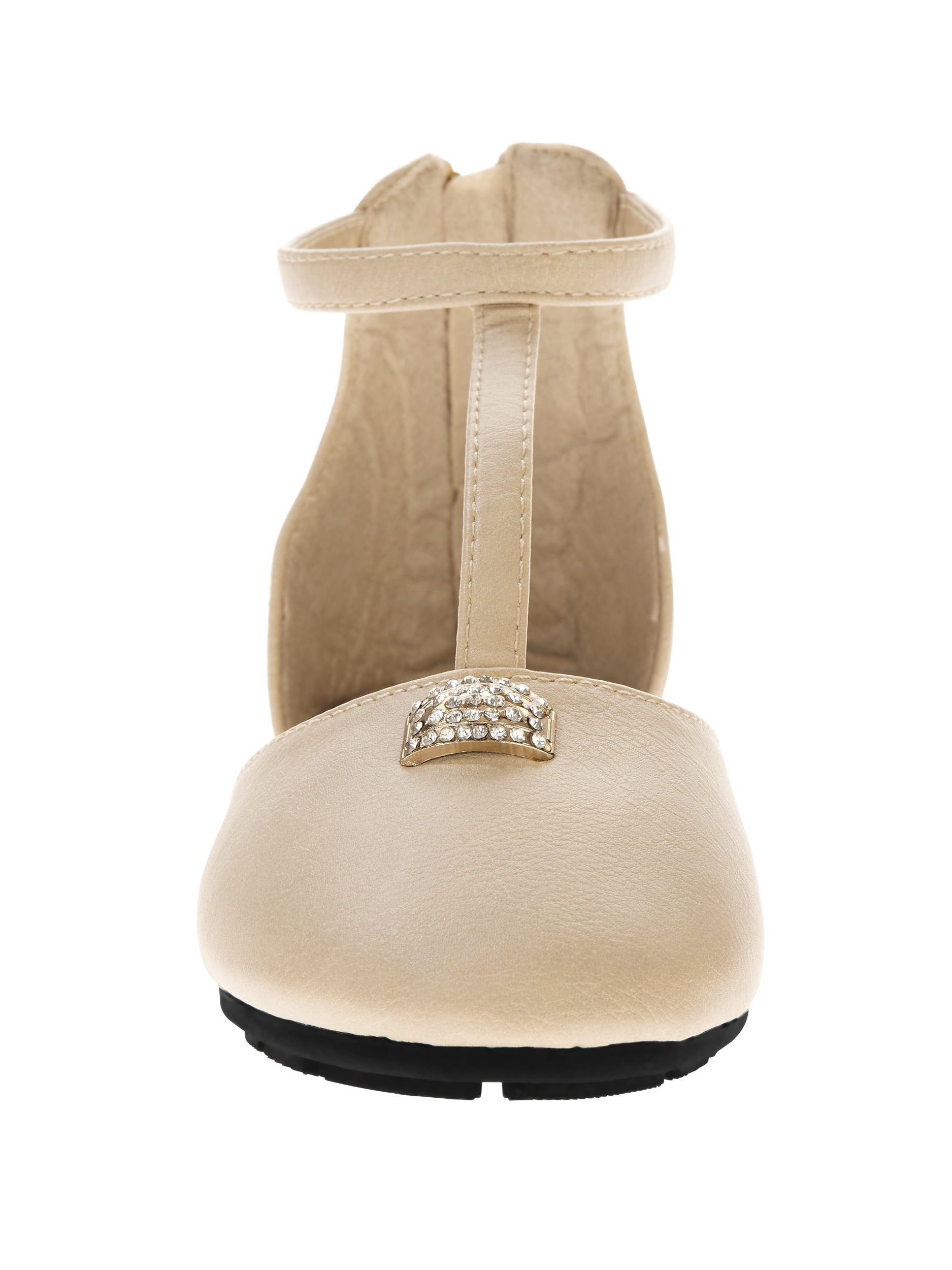 Victoria K Women's T-Strap Ballet Flats