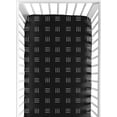 thumbnail image 6 of Sweet Jojo Designs Boho Hatch Black and White Fitted Crib Sheets 2 Piece Set, 6 of 6