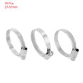 thumbnail image 2 of Abrazadera de manguera tipo alemán de acero inoxidable 201 de 27 mm a 51 mm de diámetro, 10 piezas, 2 of 5