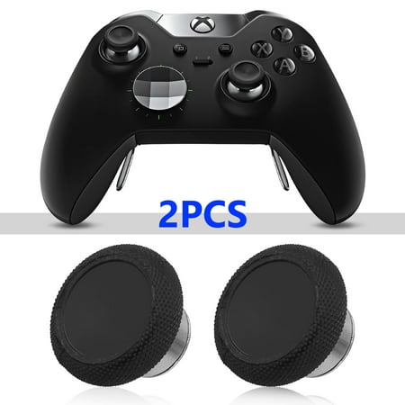 EEEkit Thumbsticks Replacement Parts for PS4/Xbox One Elite/ Xbox one S/ Xbox one X Controller Black, 2 Pack